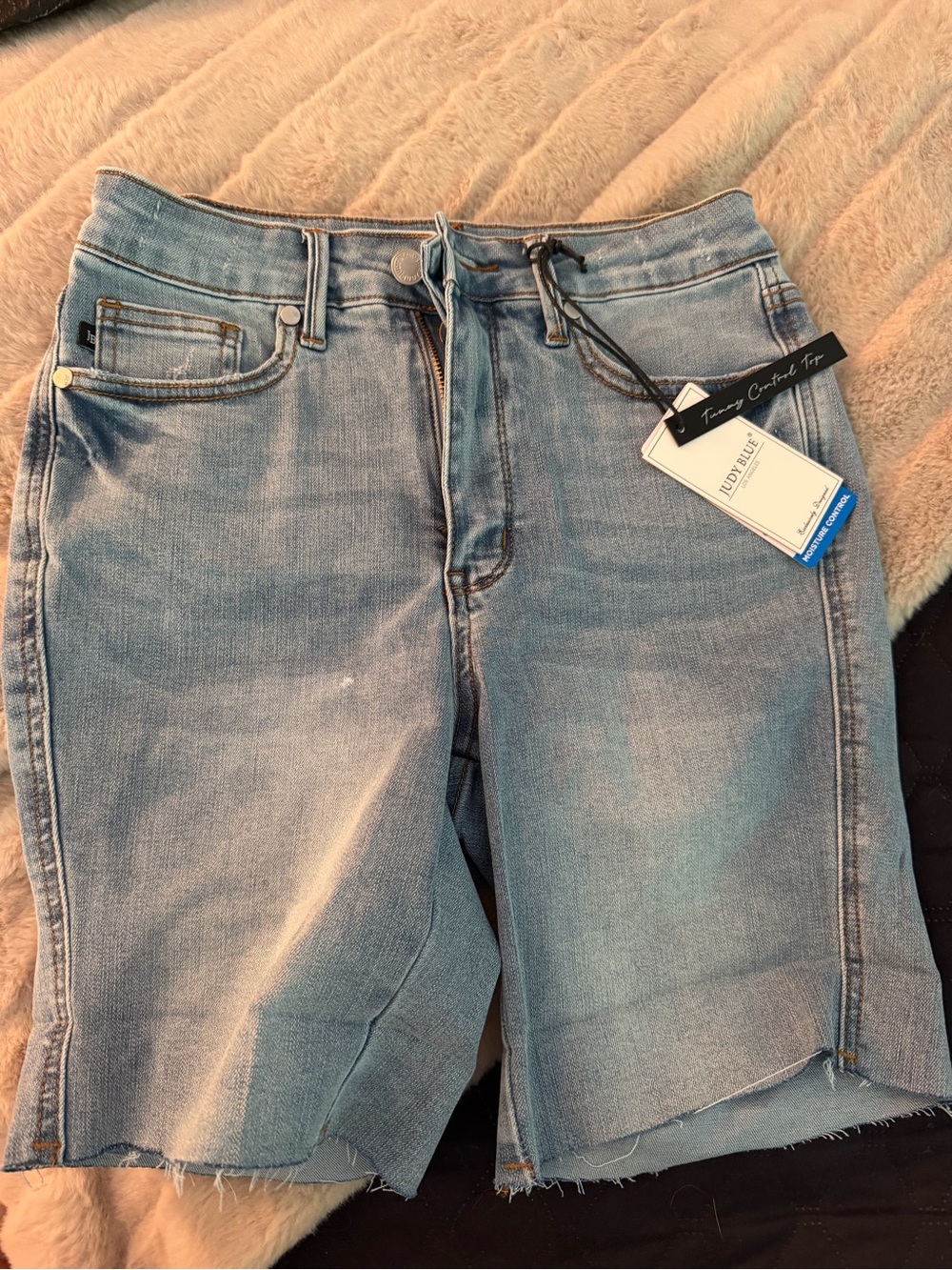 Judy Blue Light Blue High-Rise Denim Shorts